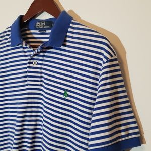 Polo by Ralph Lauren Blue and White Polo